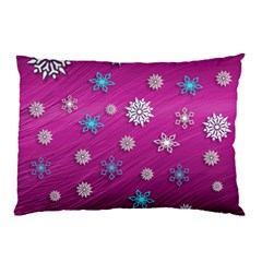 Snowflakes 3d Random Overlay Pillow Case (two Sides) by Celenk