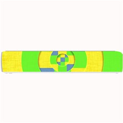 Fabric 3d Geometric Circles Lime Small Bar Mats by Celenk