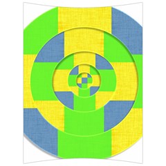 Fabric 3d Geometric Circles Lime Back Support Cushion