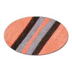 Fabric Textile Texture Surface Oval Magnet by Celenk