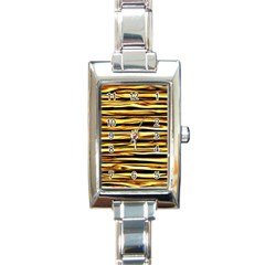 Texture Wood Wood Texture Wooden Rectangle Italian Charm Watch by Celenk