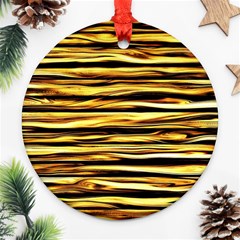 Texture Wood Wood Texture Wooden Ornament (round) by Celenk