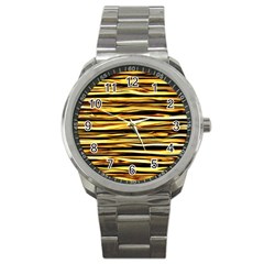 Texture Wood Wood Texture Wooden Sport Metal Watch by Celenk