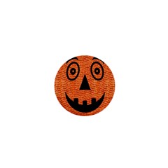 Fabric Halloween Pumpkin Funny 1  Mini Magnets by Celenk