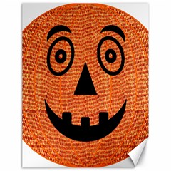 Fabric Halloween Pumpkin Funny Canvas 18  X 24   by Celenk