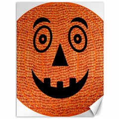 Fabric Halloween Pumpkin Funny Canvas 36  X 48   by Celenk