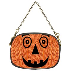 Fabric Halloween Pumpkin Funny Chain Purses (one Side)  by Celenk