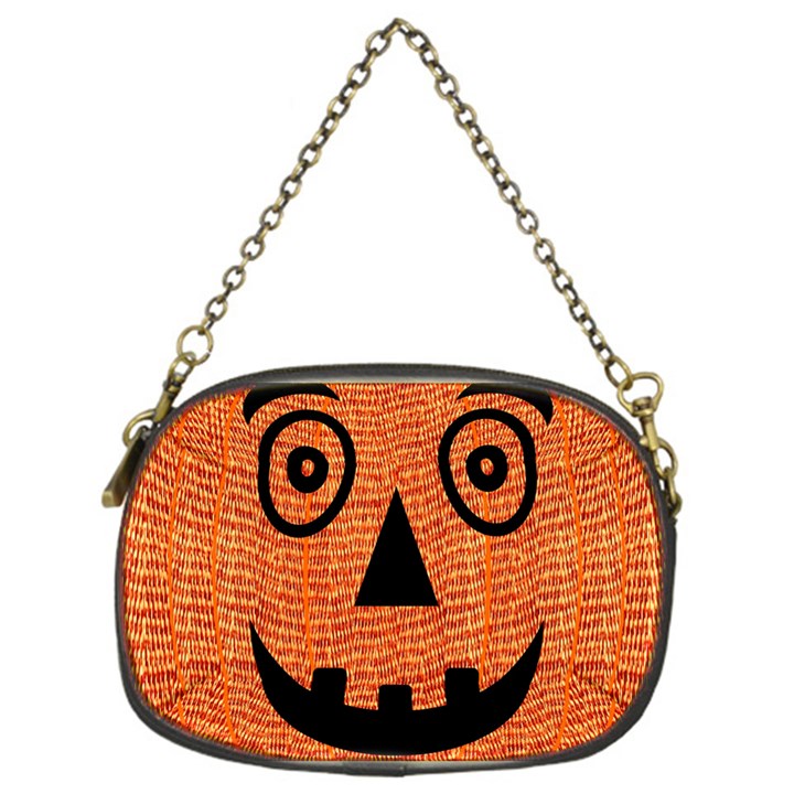 Fabric Halloween Pumpkin Funny Chain Purses (One Side) 