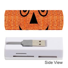 Fabric Halloween Pumpkin Funny Memory Card Reader (stick)  by Celenk