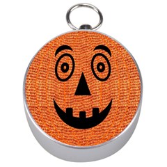 Fabric Halloween Pumpkin Funny Silver Compasses by Celenk