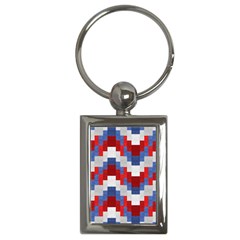 Texture Textile Surface Fabric Key Chains (rectangle)  by Celenk