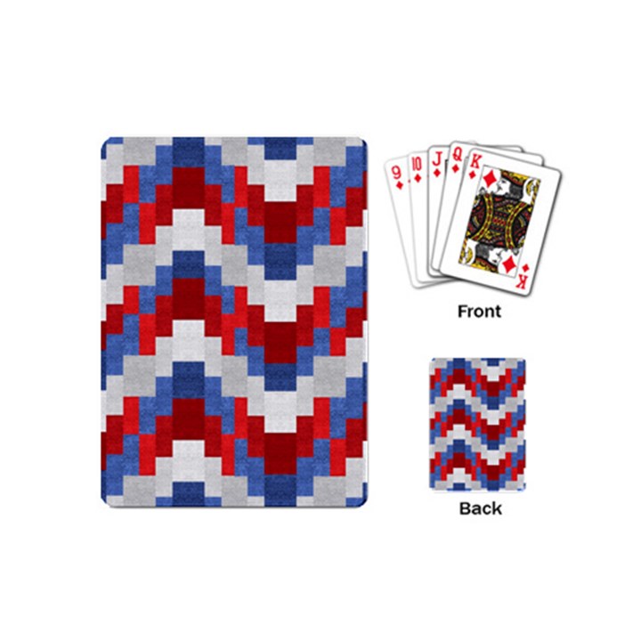 Texture Textile Surface Fabric Playing Cards (Mini) 