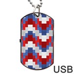 Texture Textile Surface Fabric Dog Tag USB Flash (One Side) Front