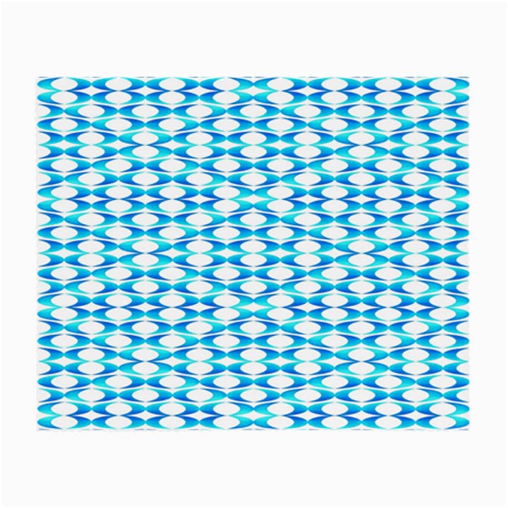 Fabric Geometric Aqua Crescents Small Glasses Cloth