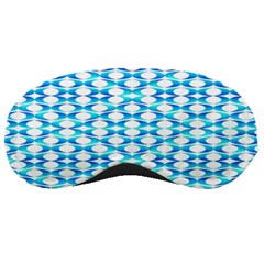 Fabric Geometric Aqua Crescents Sleeping Masks by Celenk