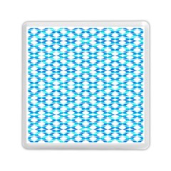 Fabric Geometric Aqua Crescents Memory Card Reader (square)  by Celenk