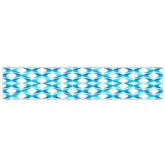 Fabric Geometric Aqua Crescents Small Flano Scarf by Celenk