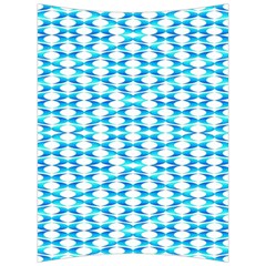 Fabric Geometric Aqua Crescents Back Support Cushion by Celenk