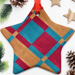 Fabric Textile Cloth Material Ornament (star) by Celenk