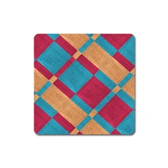 Fabric Textile Cloth Material Square Magnet by Celenk