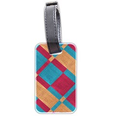 Fabric Textile Cloth Material Luggage Tags (two Sides) by Celenk