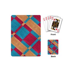 Fabric Textile Cloth Material Playing Cards (mini)  by Celenk