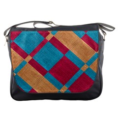 Fabric Textile Cloth Material Messenger Bags by Celenk