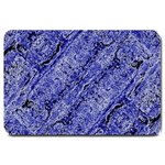 Texture Blue Neon Brick Diagonal Large Doormat  30 x20  Door Mat