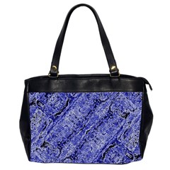 Texture Blue Neon Brick Diagonal Office Handbags (2 Sides)  by Celenk