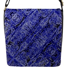 Texture Blue Neon Brick Diagonal Flap Messenger Bag (s) by Celenk