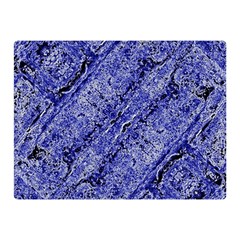 Texture Blue Neon Brick Diagonal Double Sided Flano Blanket (mini)  by Celenk