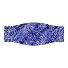 Texture Blue Neon Brick Diagonal Stretchable Headband