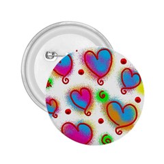 Love Hearts Shapes Doodle Art 2.25  Buttons