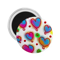 Love Hearts Shapes Doodle Art 2.25  Magnets