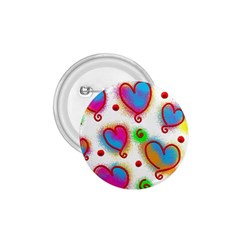 Love Hearts Shapes Doodle Art 1.75  Buttons