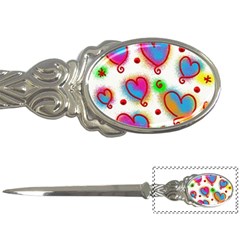 Love Hearts Shapes Doodle Art Letter Openers