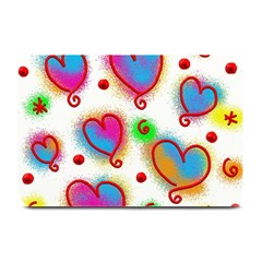 Love Hearts Shapes Doodle Art Plate Mats