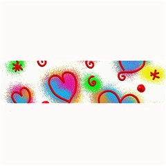 Love Hearts Shapes Doodle Art Large Bar Mats