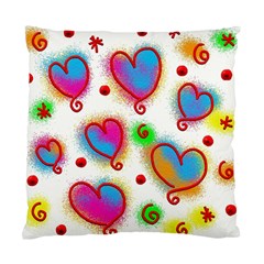 Love Hearts Shapes Doodle Art Standard Cushion Case (One Side)