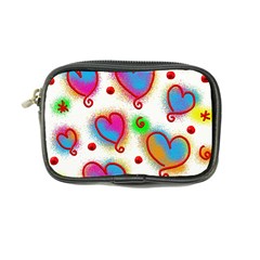 Love Hearts Shapes Doodle Art Coin Purse