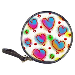 Love Hearts Shapes Doodle Art Classic 20-CD Wallets