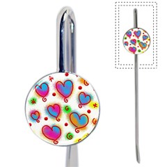 Love Hearts Shapes Doodle Art Book Mark