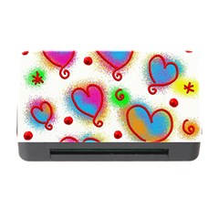 Love Hearts Shapes Doodle Art Memory Card Reader with CF