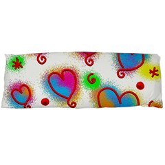 Love Hearts Shapes Doodle Art Body Pillow Case (Dakimakura)