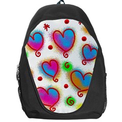 Love Hearts Shapes Doodle Art Backpack Bag