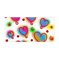 Love Hearts Shapes Doodle Art Yoga Headband