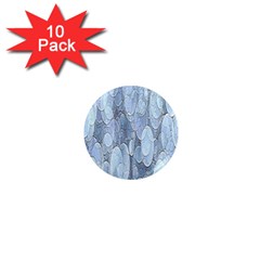 Bubbles Texture Blue Shades 1  Mini Magnet (10 Pack)  by Celenk