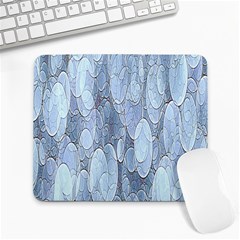 Bubbles Texture Blue Shades Large Mousepads by Celenk