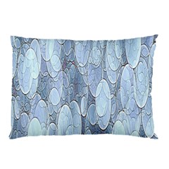 Bubbles Texture Blue Shades Pillow Case by Celenk