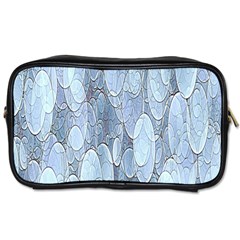 Bubbles Texture Blue Shades Toiletries Bags by Celenk